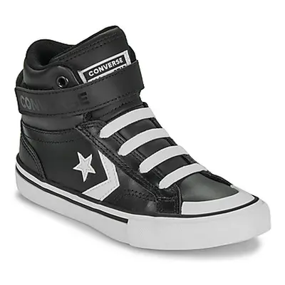 Converse PRO BLAZE STRAP LEATHER boys's Children's Shoes (High-top Trainers) in Black