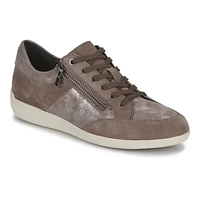 Geox D MYRIA women's Shoes (Trainers) in Beige