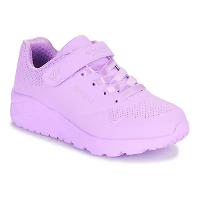 Skechers UNO LITE - CLASSIC girls's Children's Shoes (Trainers) in Purple