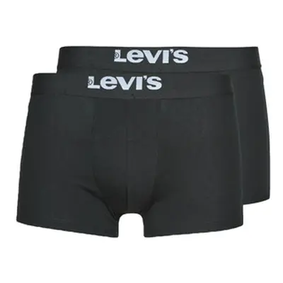 Levis MEN SOLID TRUNK PACK X2 men's Boxer shorts in Black