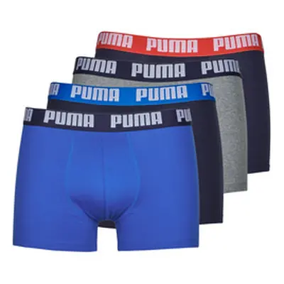 Puma MENS BASIC BOXER PACK X4 men's Boxer shorts in Multicolour