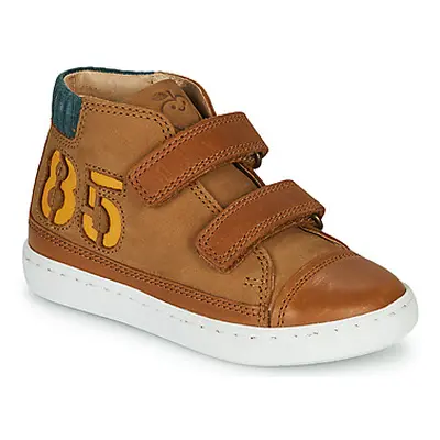 Shoo Pom PLAY ALPHA boys's Children's Shoes (High-top Trainers) in Brown