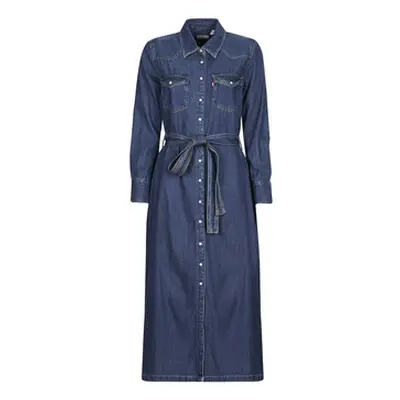 Levis QUINNEY DENIM DRESS women's Long Dress in Blue