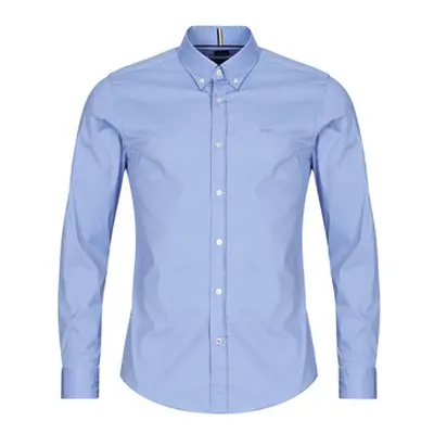 BOSS ROAN BD men's Long sleeved Shirt in Blue