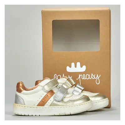 Easy Peasy MY GRANDE BASKET VELCRO boys's Children's Shoes (Trainers) in White