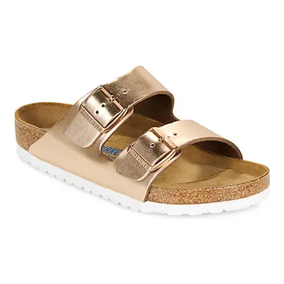 Birkenstock Arizona SFB LENA Metallic Copper women's Mules / Casual Shoes in Gold