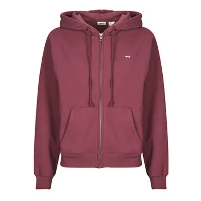 Levis EVERYDAY ZIP HOODIE women's Sweatshirt in Bordeaux