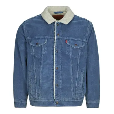 Levis RELAXED FIT SHERPA TRKR men's Jacket in Blue