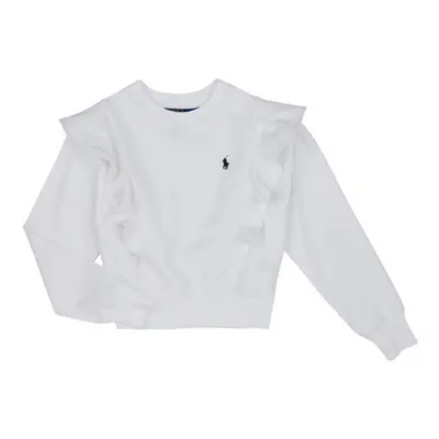 Polo Ralph Lauren RFFLFRNTPO-KNIT SHIRTS-PULLOVER girls's Children's Sweatshirt in White