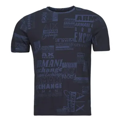 Armani Exchange 3DZTHW men's T shirt in Blue