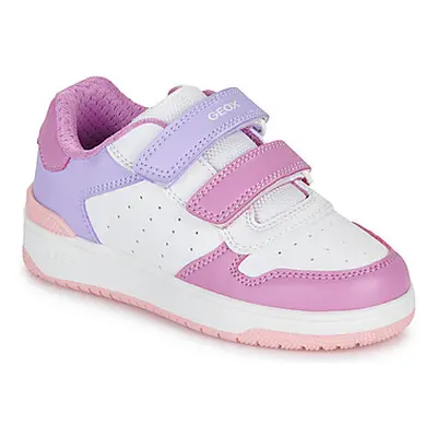 Geox J WASHIBA GIRL girls's Children's Shoes (Trainers) in White