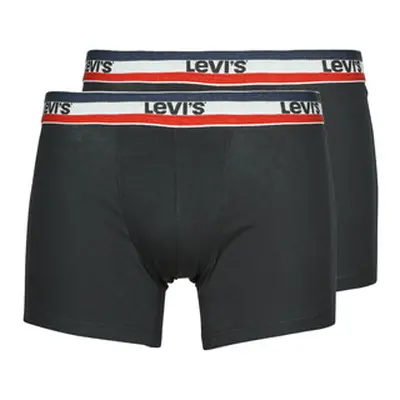 Levis MEN SPRTSWR PACK X2 men's Boxer shorts in Black