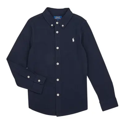 Polo Ralph Lauren LS FB CS M5-SHIRTS-SPORT SHIRT boys's Children's Long sleeved Shirt in Marine