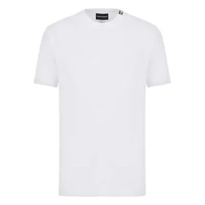 Emporio Armani Iconic Lounge Stretch Piquet T-Shirt White men's in White