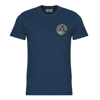 Versace Jeans Couture 78GAHT00 men's T shirt in Blue