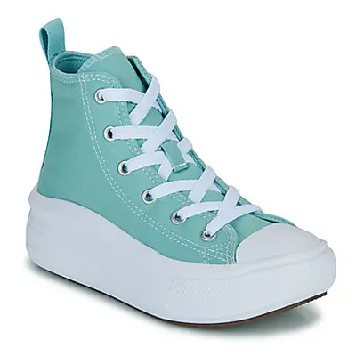 Converse CHUCK TAYLOR ALL STAR MOVE PLATFORM girls's Children's Shoes (High-top Trainers) in Blu