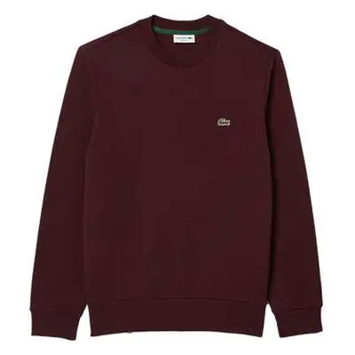 Lacoste Fleece Crew Sweatshirt Bordeaux men's Sweatshirt in multicolour