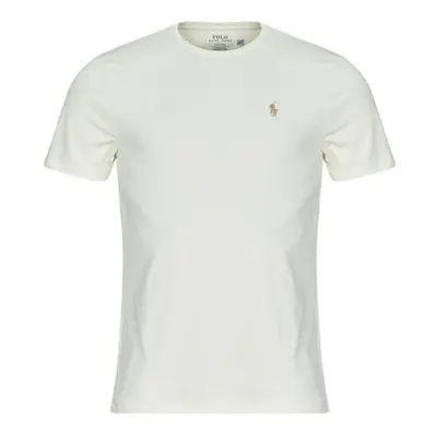 Polo Ralph Lauren T-SHIRT AJUSTE EN COTON men's T shirt in White