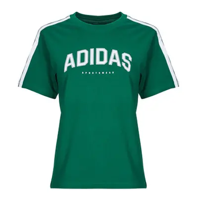 Adidas JN9129 women's T shirt in Green