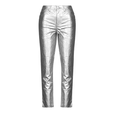 Only ONLEMILY women's Trousers in Silver