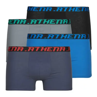 Athena MY PETITS PRIX Pack de 4 men's Boxer shorts in Black