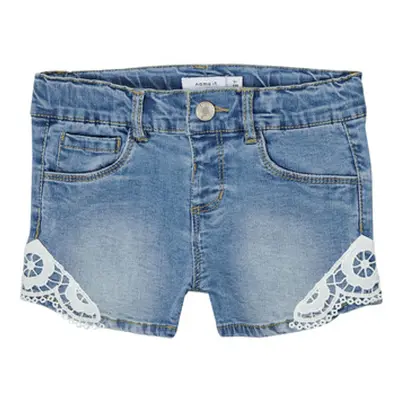 Name it NMFSALLI DNMBATIRAS girls's Children's shorts in Blue