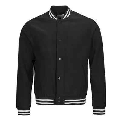 Jack & Jones JJZAC WOOL BOMBER men's Jacket in Black