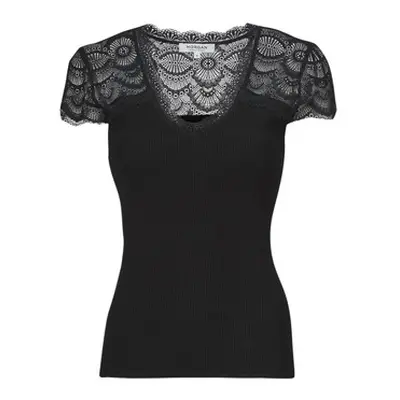 Morgan MSTACY women's T shirt in Black