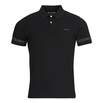 Guess NOLAN SS POLO men's Polo shirt in Black