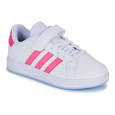 Adidas GRAND COURT 2.0 EL C girls's Children's Shoes (Trainers) in White