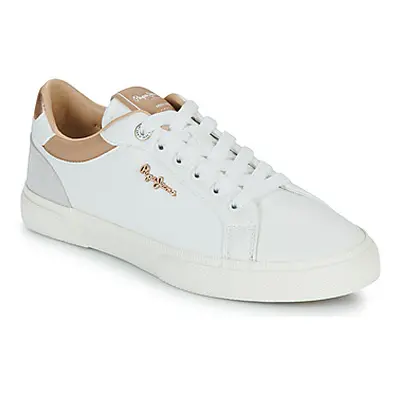 Pepe jeans KENTON COURT W women's Shoes (Trainers) in White