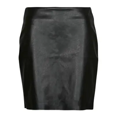 Vila VIDAGMAR HW PU SKIRT women's Skirt in Black