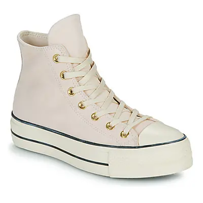 Converse CTAS LIFT PLATFORM SUEDE women's Shoes (High-top Trainers) in Pink