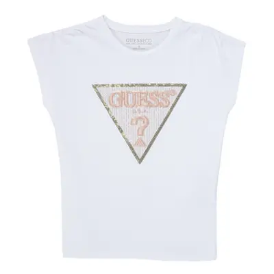 Guess SS SHIRT girls's Children's T shirt in White