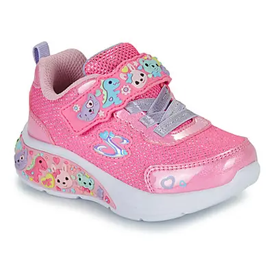 Skechers PLAY SCENE - FUN SQUAD girls's Children's Shoes (Trainers) in Pink