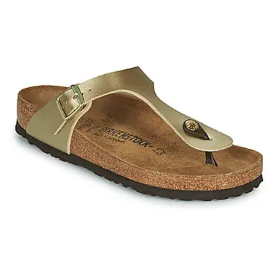 Birkenstock GIZEH women's Flip flops / Sandals (Shoes) in Gold