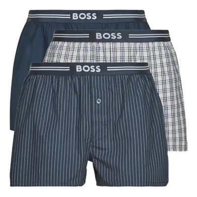 BOSS 3P Woven Boxer men's Boxers in Multicolour