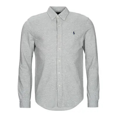 Polo Ralph Lauren KSC02A-LSFBBDM5-LONG SLEEVE-KNIT men's Long sleeved Shirt in Grey