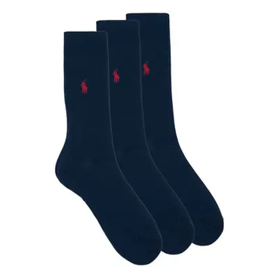 Polo Ralph Lauren MERCERIZED SOCKS 3 PACK men's High socks in Marine