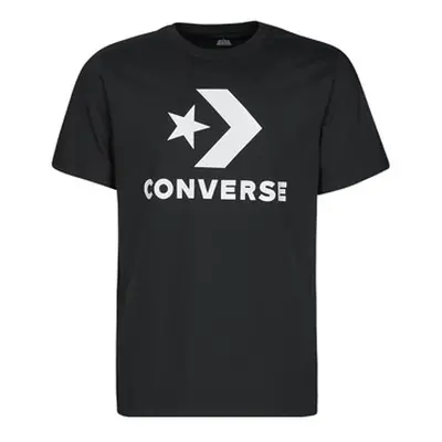 Converse GO-TO STAR CHEVRON TEE men's T shirt in Black