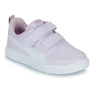 Puma Courtflex V3 V PS girls's Children's Shoes (Trainers) in Purple