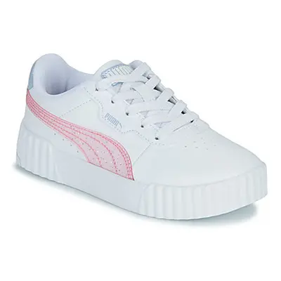 Puma Carina 3.0 Blurry Dreams PS girls's Children's Shoes (Trainers) in White