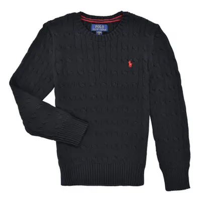 Polo Ralph Lauren LS CABLE CN-TOPS-SWEATER boys's Children's sweater in Black