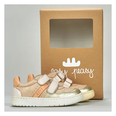 Easy Peasy MY GRANDE BASKET VELCRO girls's Children's Shoes (Trainers) in Beige