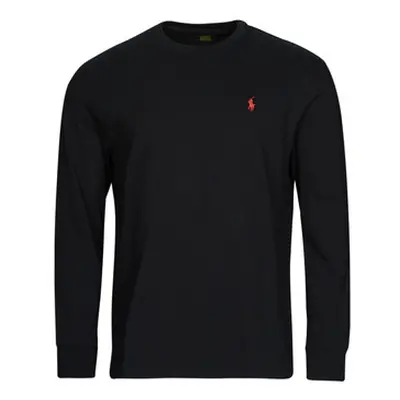 Polo Ralph Lauren K224SC08-LSCNCLSM5-LONG SLEEVE-T-SHIRT men's in Black