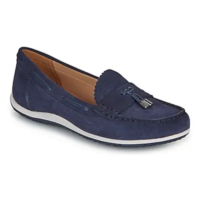 Geox D VEGA MOC women's Loafers / Casual Shoes in Marine