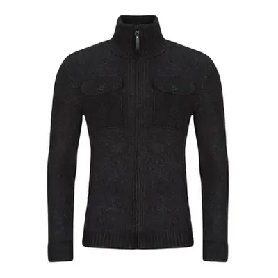 Petrol Industries MEN KNITWEAR COLLAR CARDIGAN men's in Black