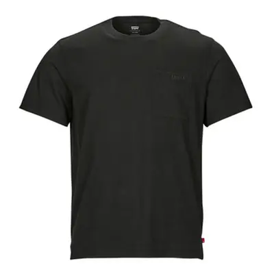 Levis SS POCKET TEE RLX men's T shirt in Black