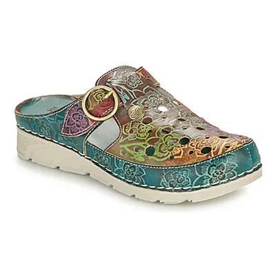 Laura Vita DORRY women's Clogs (Shoes) in Blue