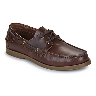 Casual Attitude REVORO men's Boat Shoes in Brown